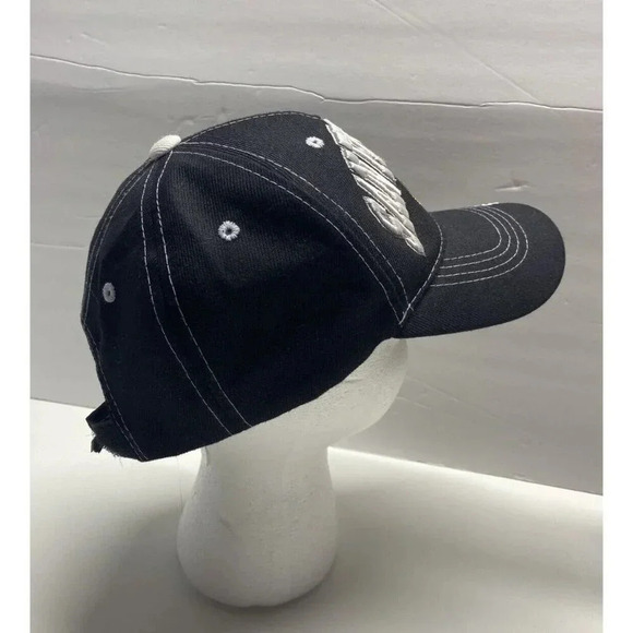 San Francisco Men's Strapback Hat Black White Embroidered Logo - Picture 4 of 5